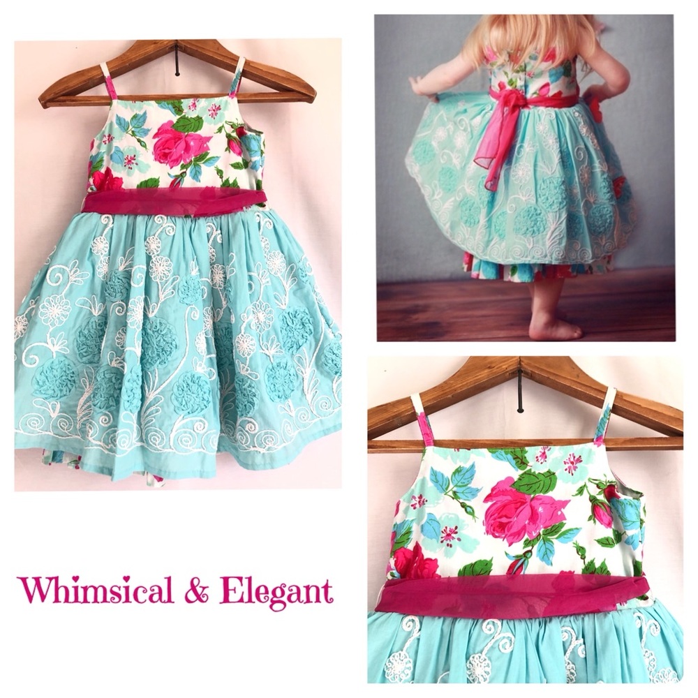 {Mabel & Moxie} whimsical floral dress